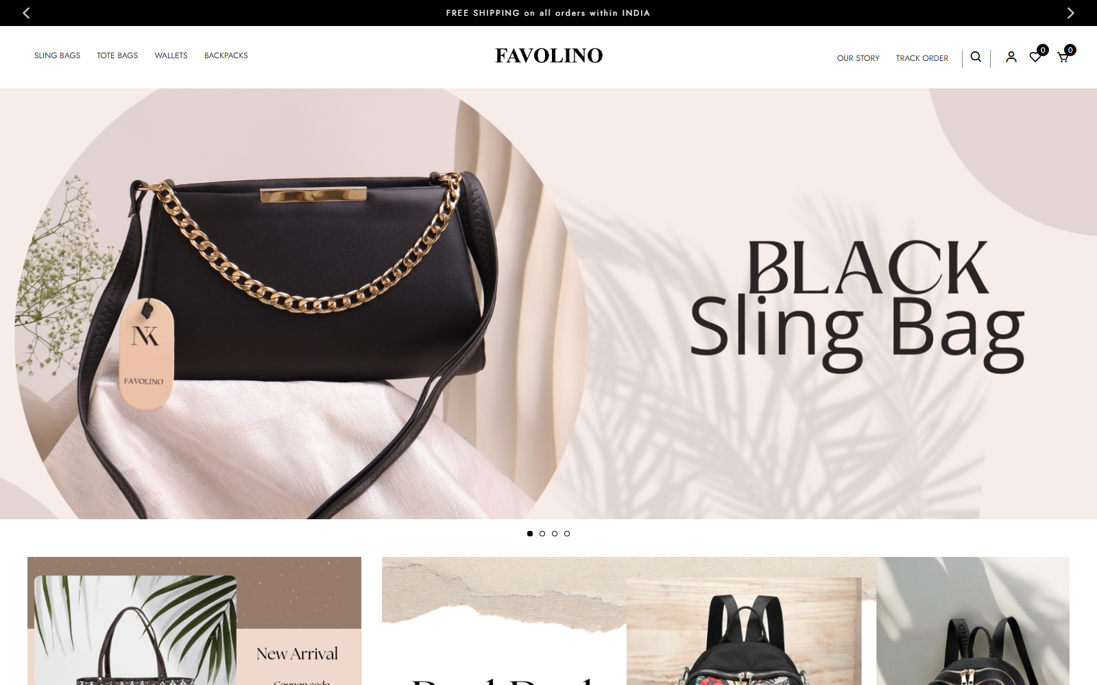 Favolino website design by ASharp Infotech