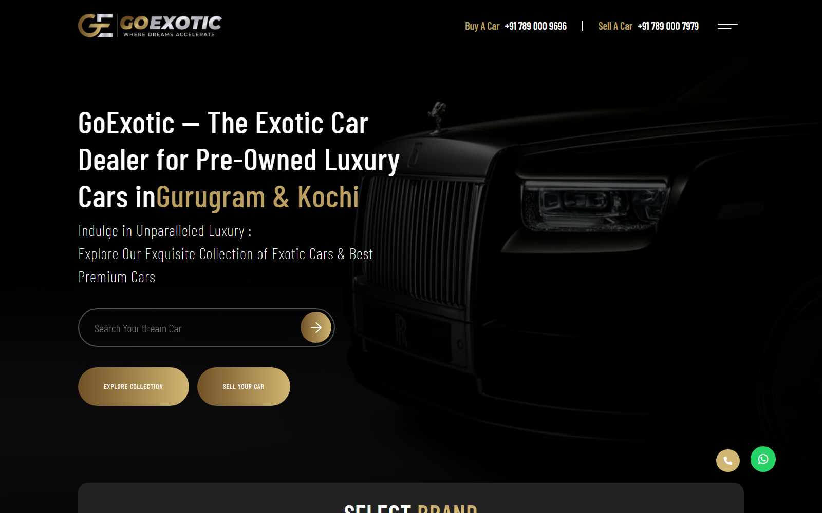 GoExotic website design by ASharp Infotech