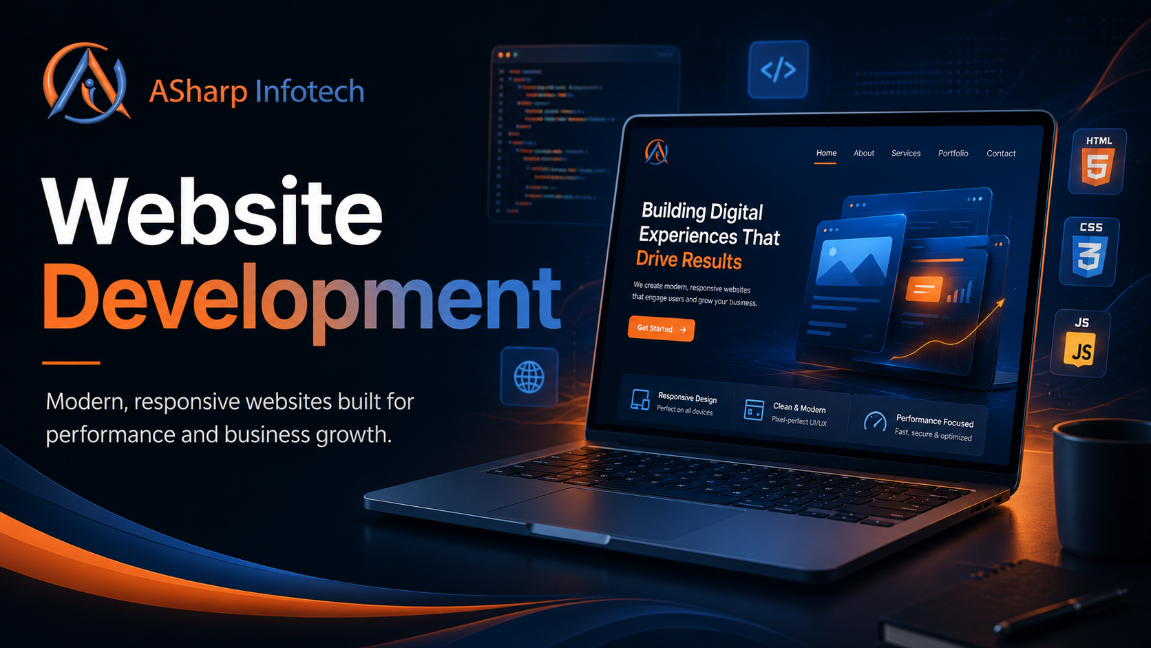 Website development services for small businesses by ASharp Infotech